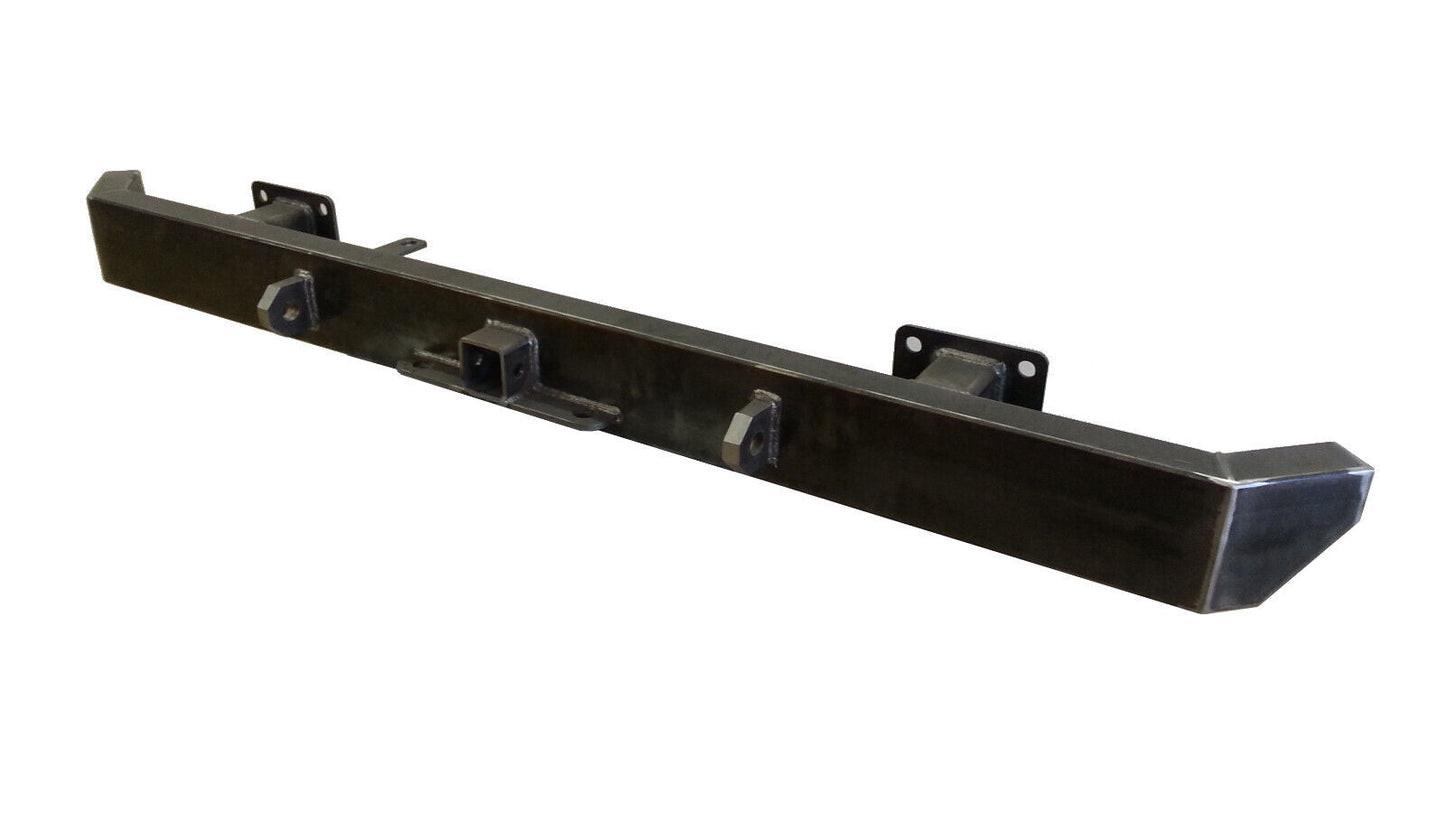 XJ Cherokee Rear Bumper with D-Ring Tabs, Receiver Hitch, Tie-Ins, Hardware!