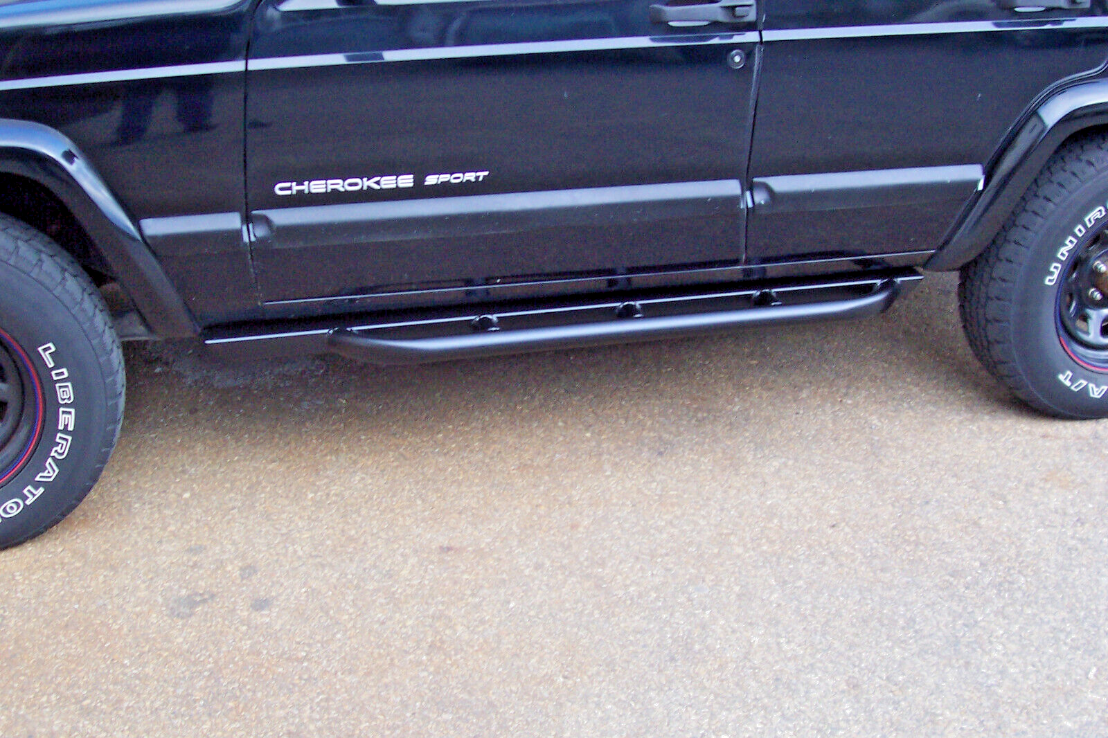 Cherokee XJ Rocker Guards with Tube Step, Rock Rails, Sliders, Armor, Nerf Bars